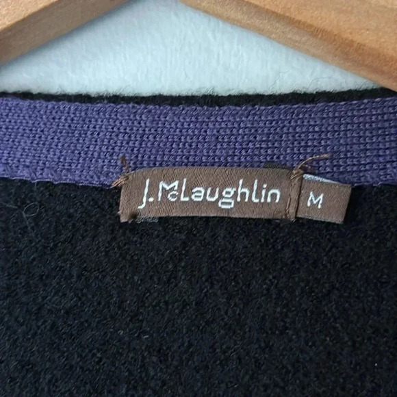 J Mclaughlin Boiled Merino Wool Sweater Coat size M - Picture 3 of 8